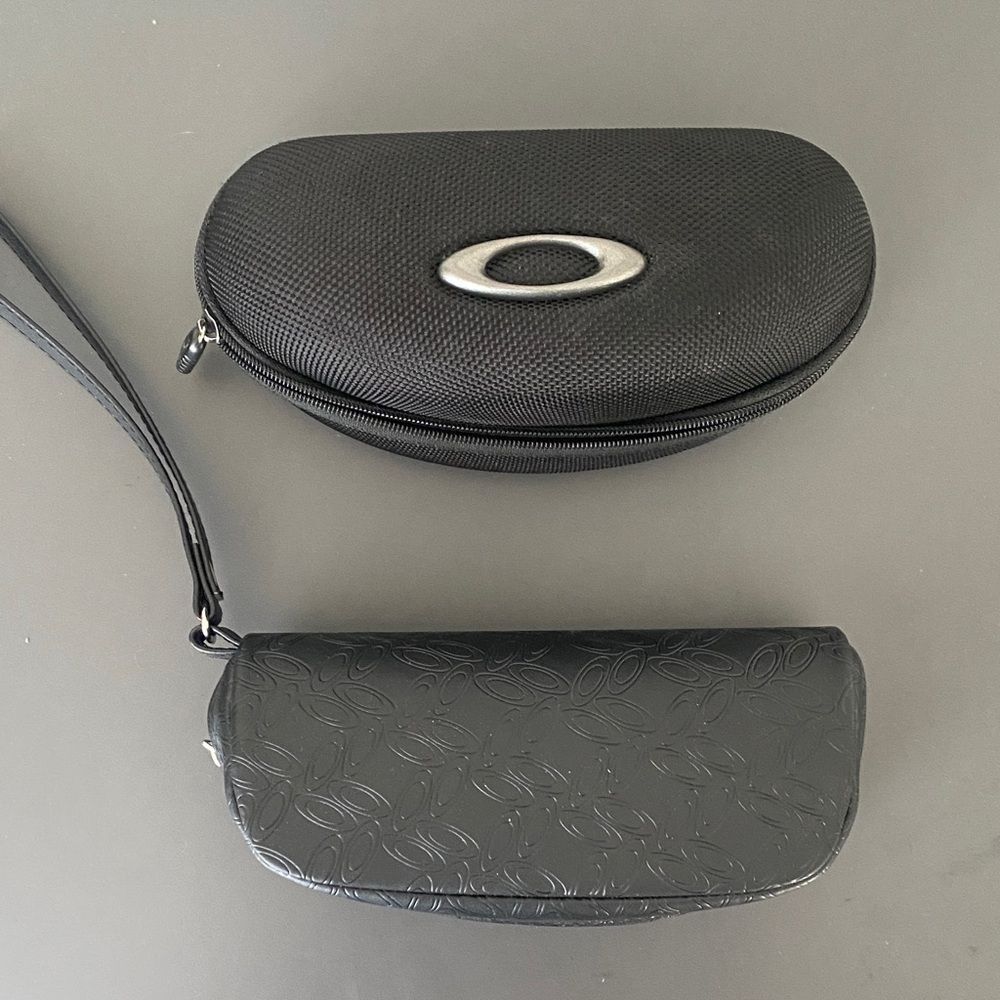 Oakley Set of 2 Black Protective Sunglasses Cases *Cases only